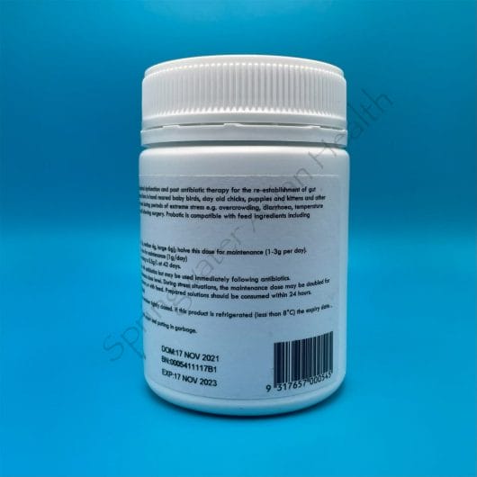 Vetafarm Probiotic Label 2