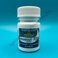 Jar of Pigeon Wormout Plus Tablets